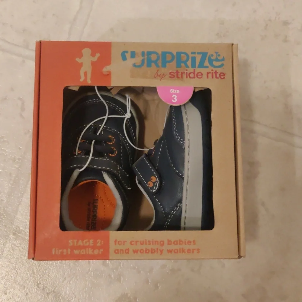 Navy/Arthur Surprise by stride rite baby boys shoes sz. 3
